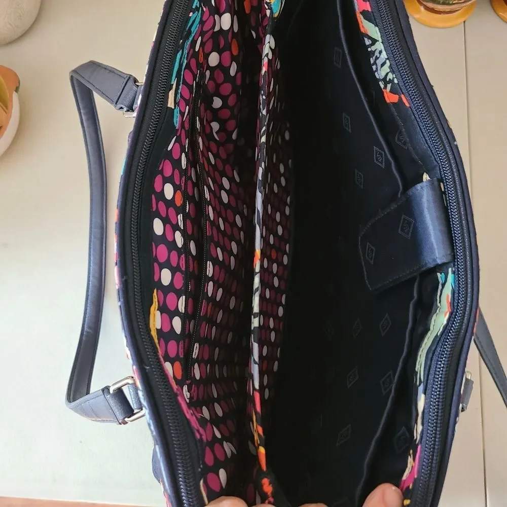 vera bradley RARE butterfly flutter double handle travel laptop bag retired